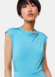 Iris Asymmetric Jersey Dress
